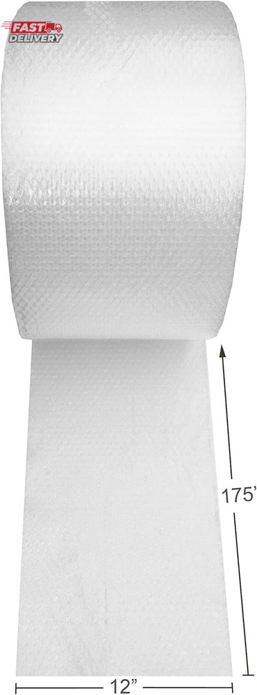 Amazon Basics Bubble Cushioning Wrap Packing Material for Fragile Items, Perfora