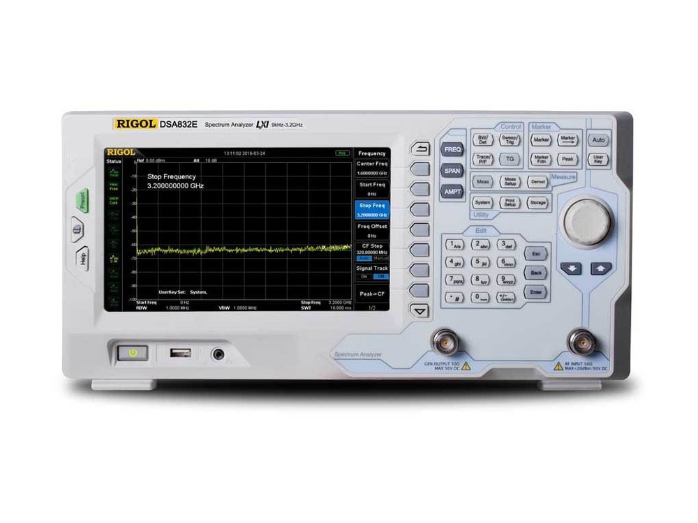 Spectrum Analyzer, w/ Tracking Generator, Bench, DSA832/E Series, 9kHz to 3.2GHz