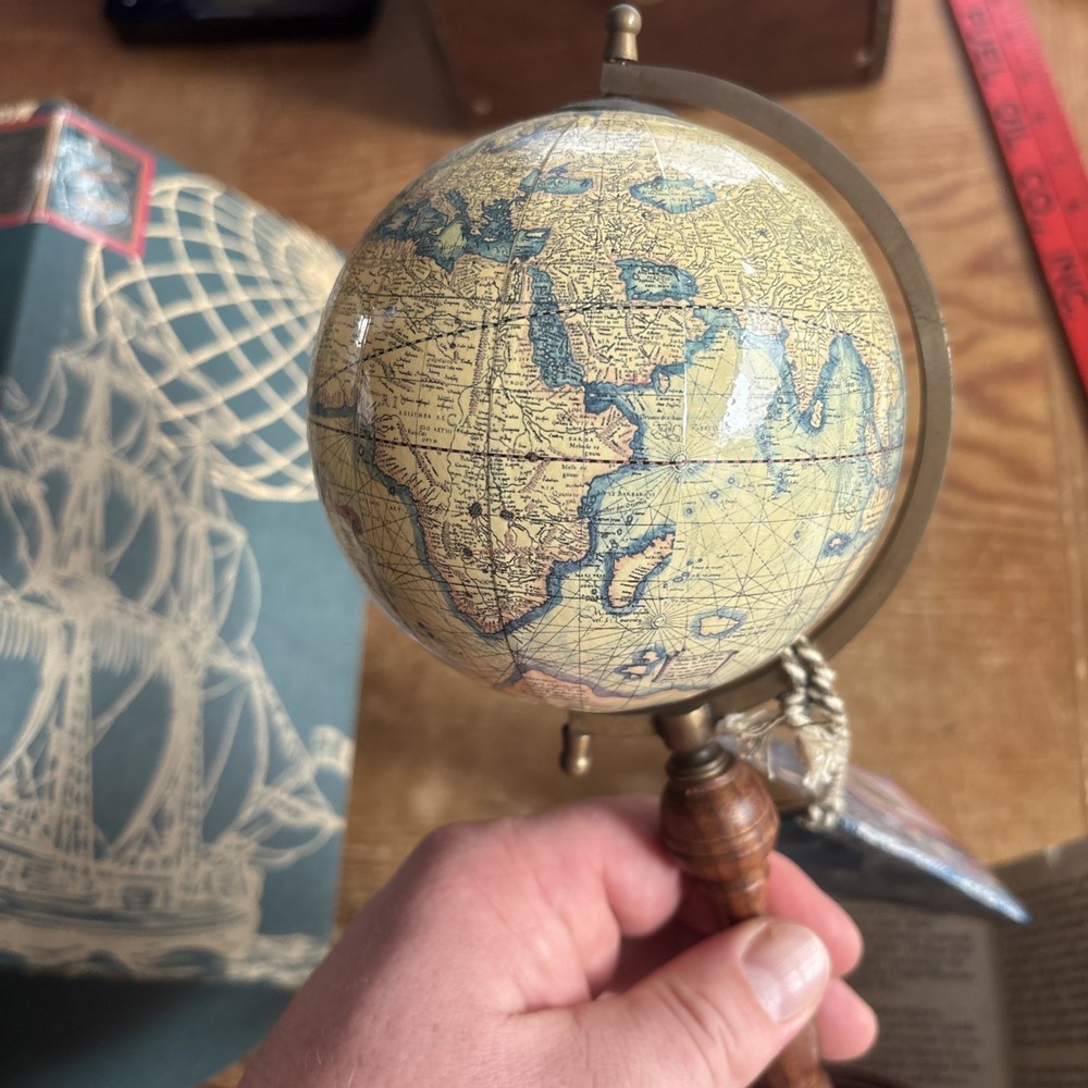 Authentic Models Mercator Terrestrial 4” Globe c.1580 On Stand By AM