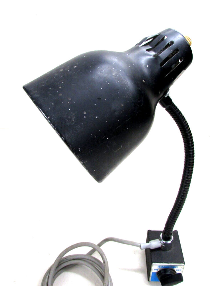 KANETEC MAGNETIC BASE w/ ADJUSTABLE WORK LIGHT, for drill press or other machine