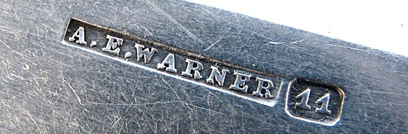A.E. WARNER COIN SILVER MASTER BUTTER BALTIMORE c.1840