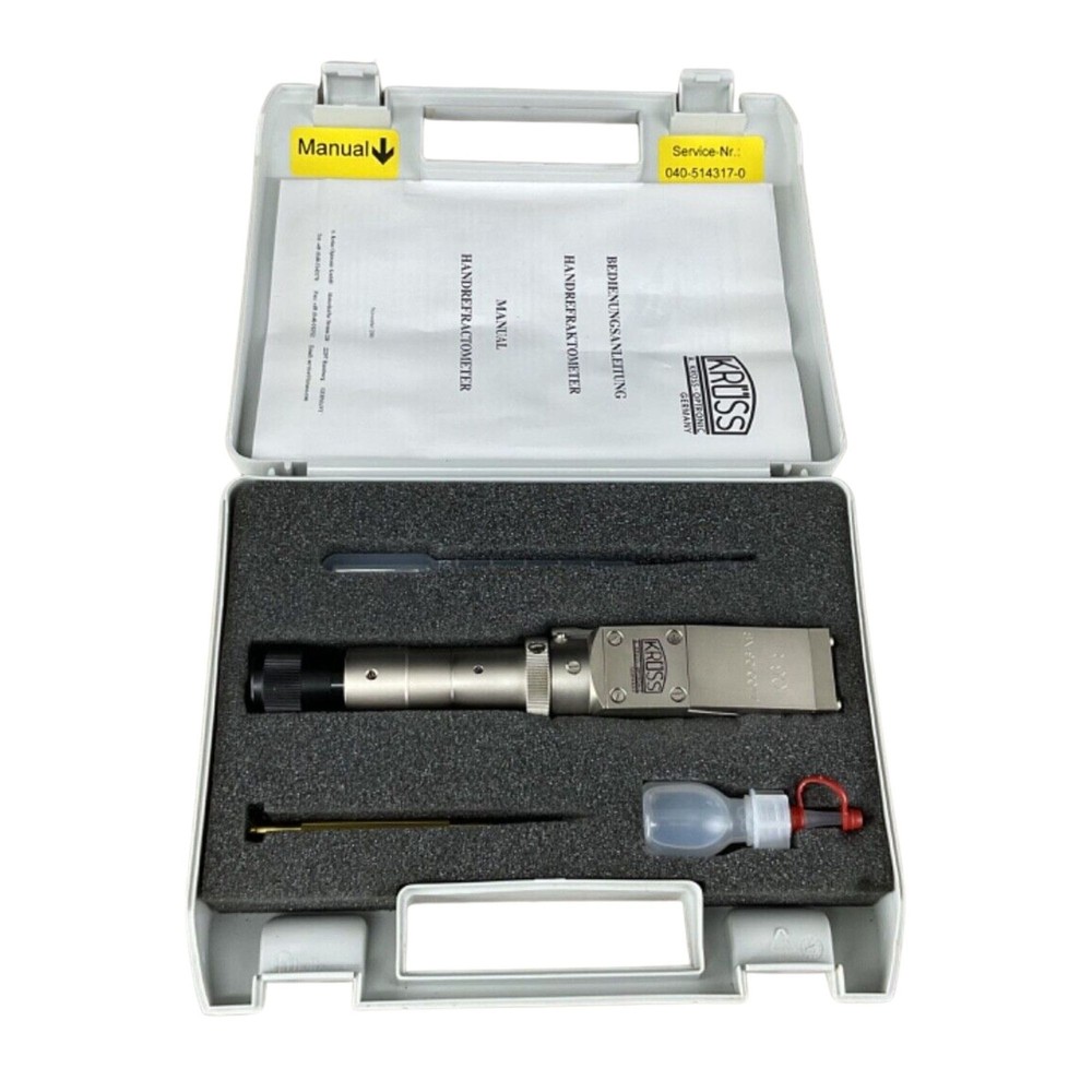 Kruss HR 901 Optronic Universal Refractometer Handrefraktometer W/ Hard Case