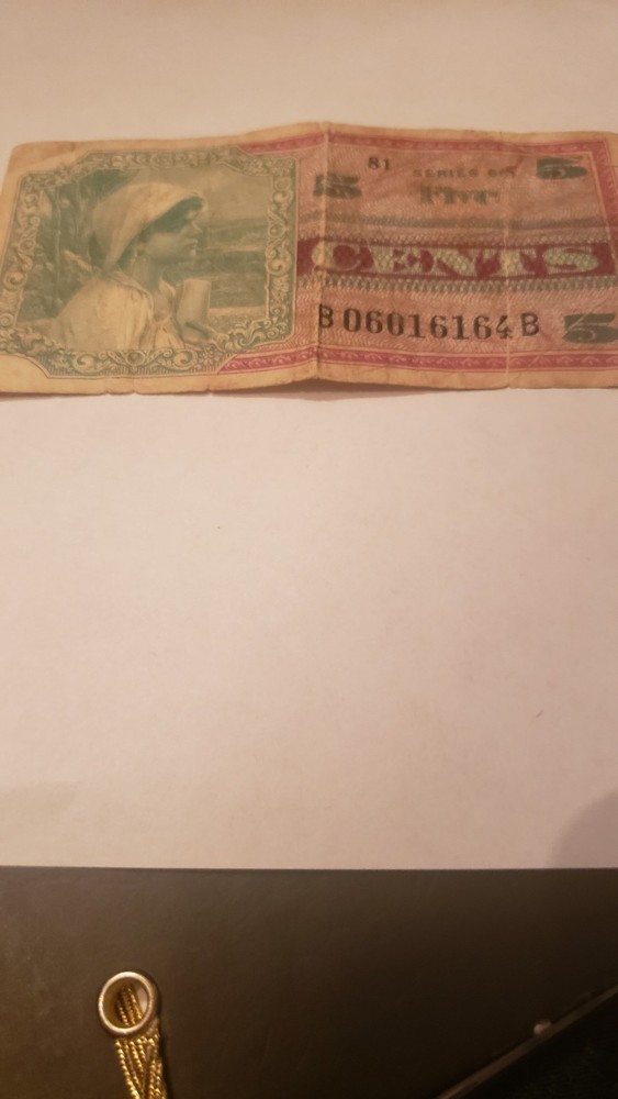5 Cent Military Payment Certificate