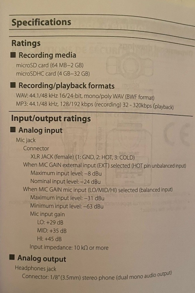 Handheld Microphone Plug On Audio Recorder