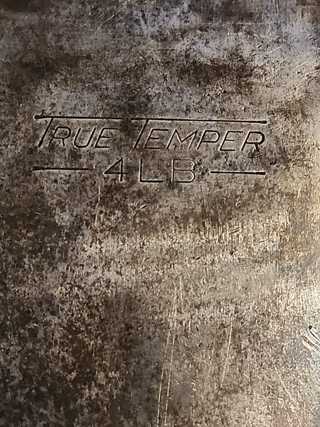 Vintage True Temper Single Bit Axe Head 3 lb. 10 oz. Marked 4 LBS