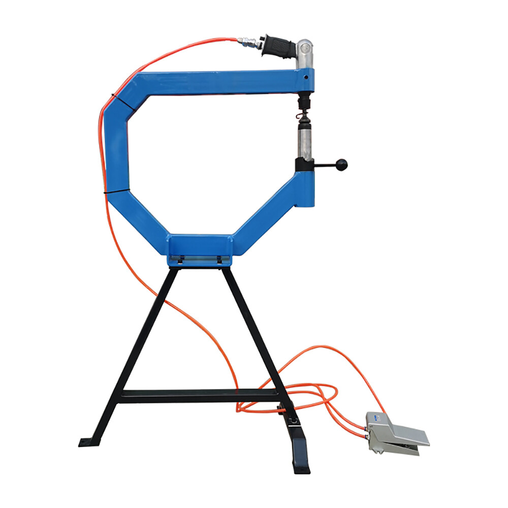 4Inch Pneumatic Planishing Hammer Airpress Tool w/ Cast-Iron Stand, Anvil 1/2/3"