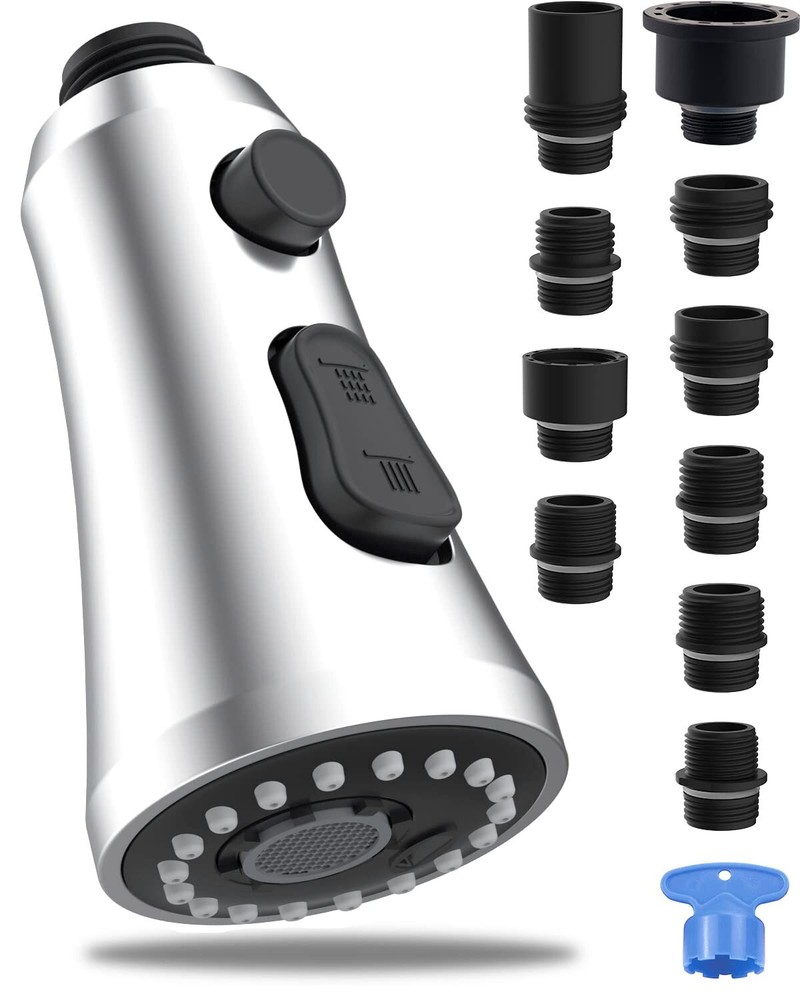 Hibbent Kitchen Faucet Sprayer Head Replacement - Pull Down Faucet Spray Head