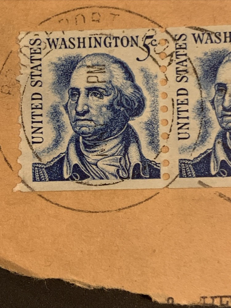 George Washington 5-Cent Stamp "Blue"