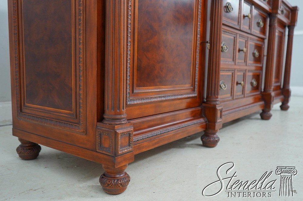 61039: CG CAPELLETTI Italian Classical Large Walnut Sideboard