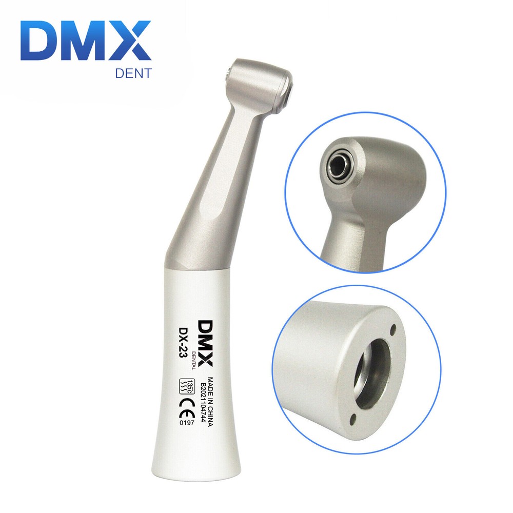 NSK Style Dental Slow Low Speed Contra Angle Handpiece Push Button E-type Attach