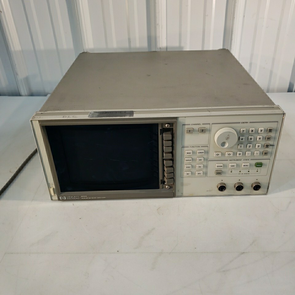 HP 8757E Scalar Network Analyzer 75dB Range 110GHz 2 Channel 40dB Directivity