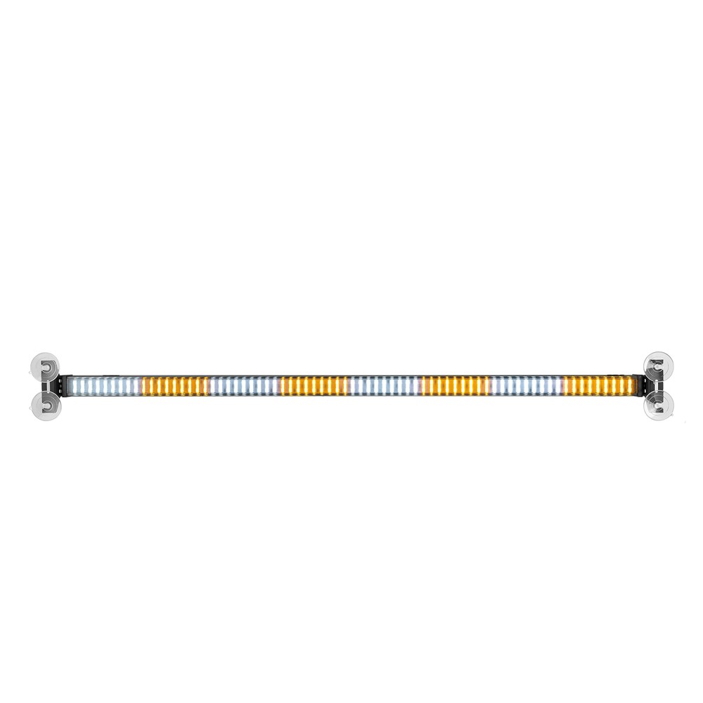 35" Amber White Traffic Advisor Strobe Emergency Light Bar Warning w/ Controller