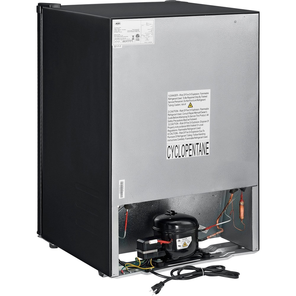 Nexel174; Compact Upright Freezer Solid Door 3.1 Cu. Ft. Black
