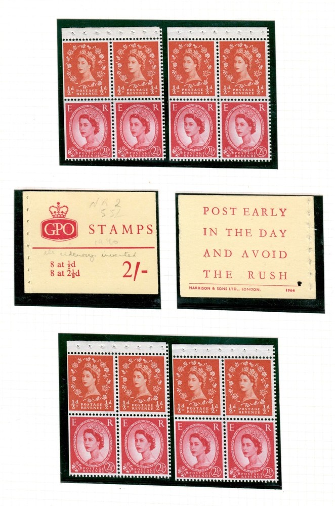 GB QEII booklet panes