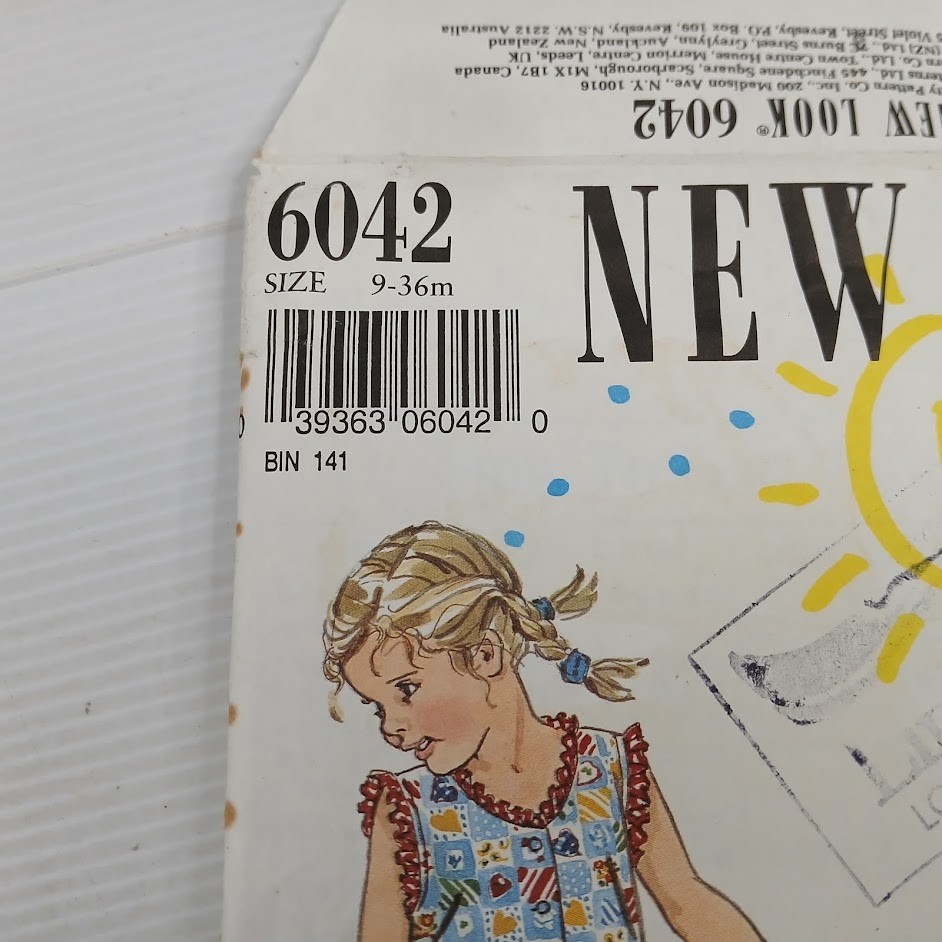 New Look sewing pattern 6042 - NOT CUT