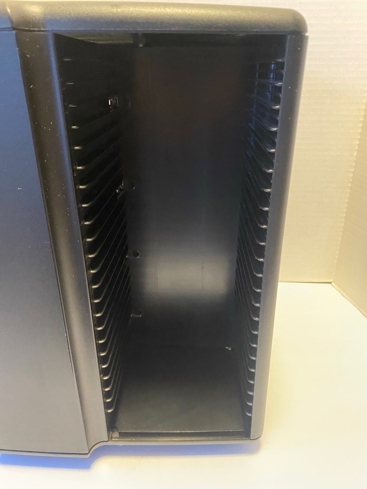 laserline 100 CD Black Square Spinning Carousel Storage Display Rack