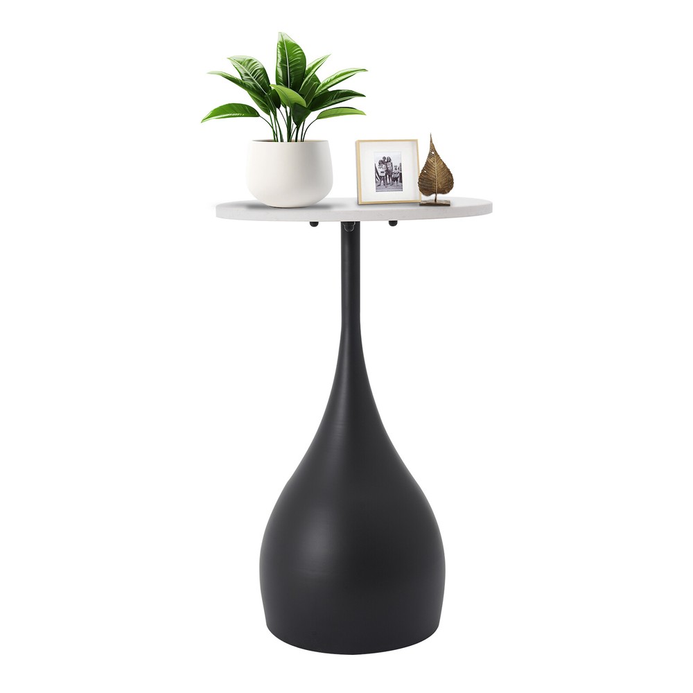 Modern Sofa Side Table, Round Accent Table, Round End Table for Small Spaces