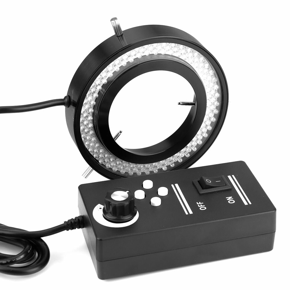 144 LED Ring Light Four Zones Adjustable Stereo Microscope Source Illuminator