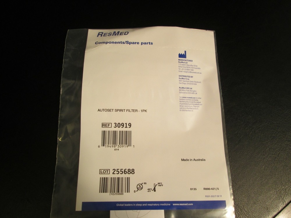 ResMed Autoset Spirit Filter, NIP