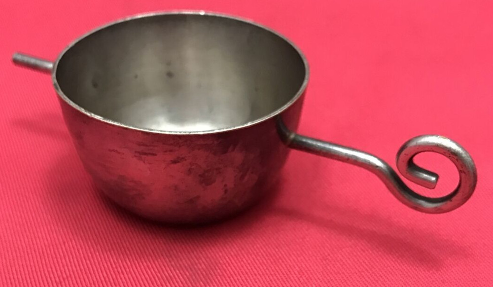 Silverplated Rollover Jigger Pigtail Handle "W" mark