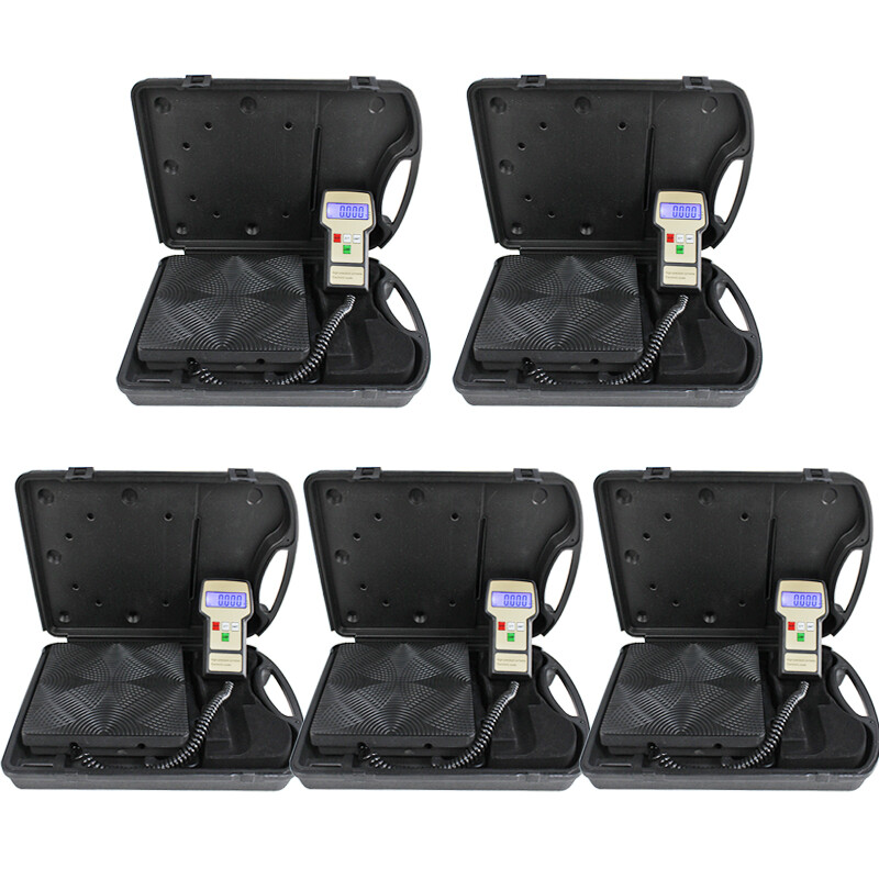 5 PCS Electronic Refrigerant Scale Charging Digital Weight Scale with Case HVAC