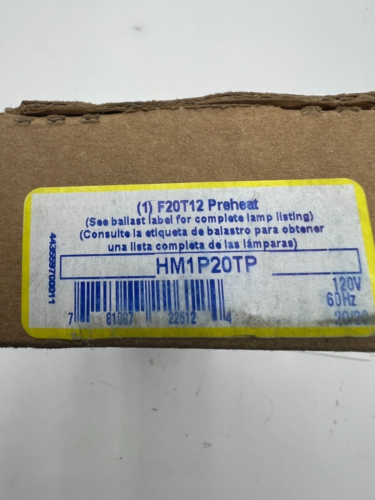Advance HM-1P20-TP Fluorescent Rapid Start Ballast Black