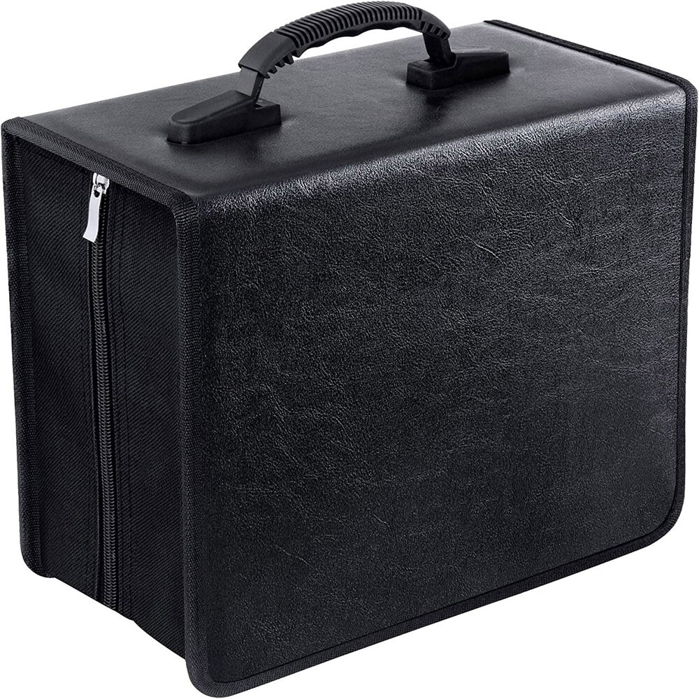 2 Pack 520 Capacity DVD Binder Case CD Wallets Storage Organizer Holder Booklet