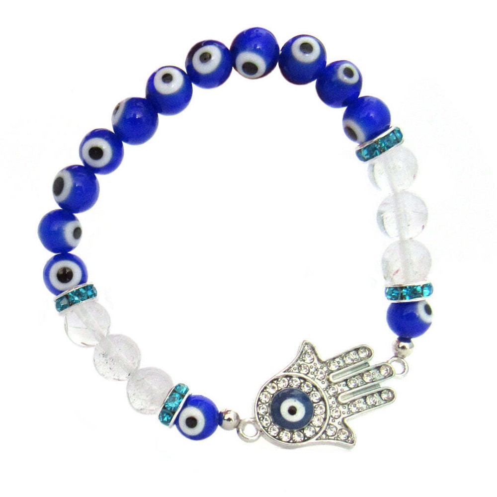 Hamsa Beaded Stretch Bracelet