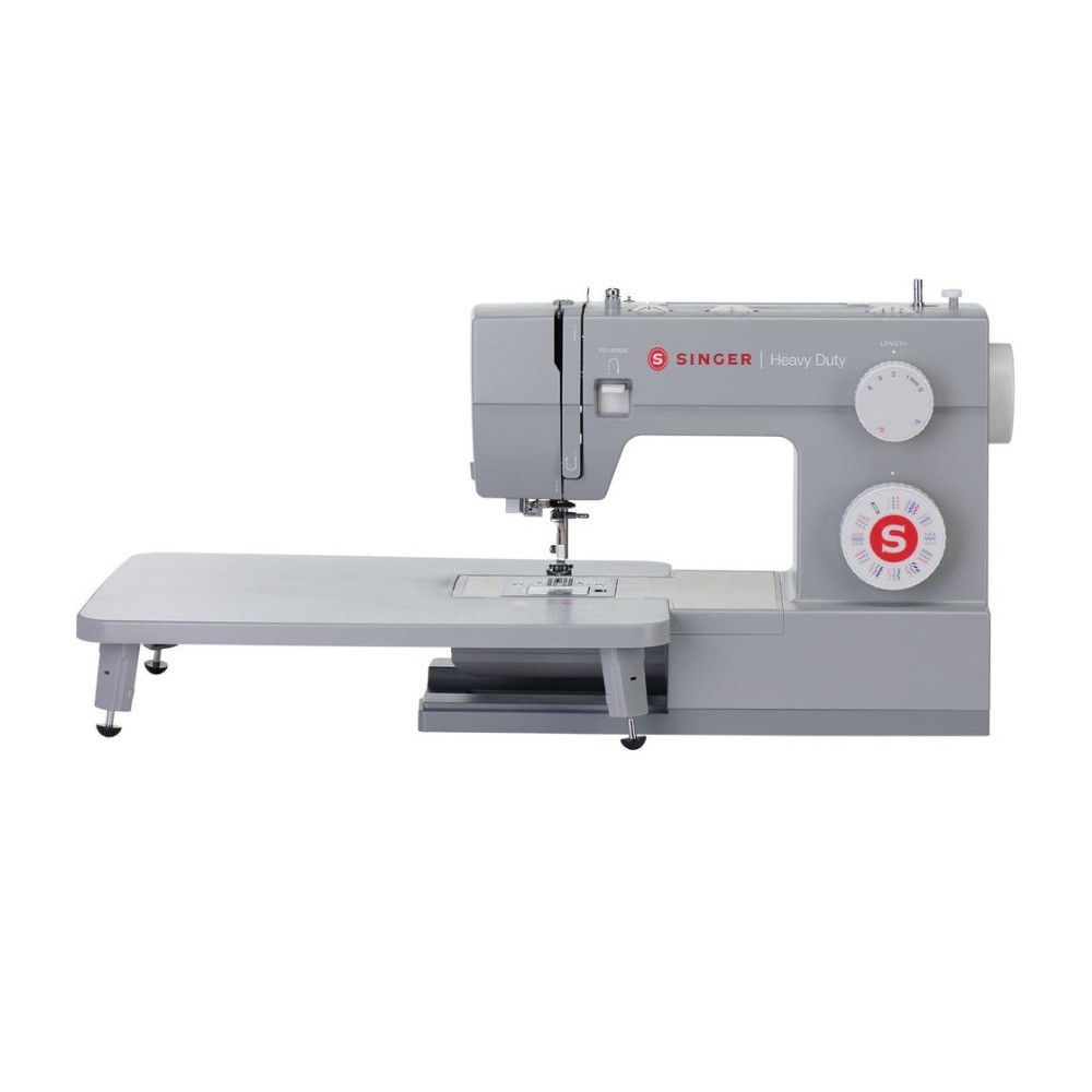 Singer Heavy Duty 6380 Sewing Machine with Extension Table (Gray)