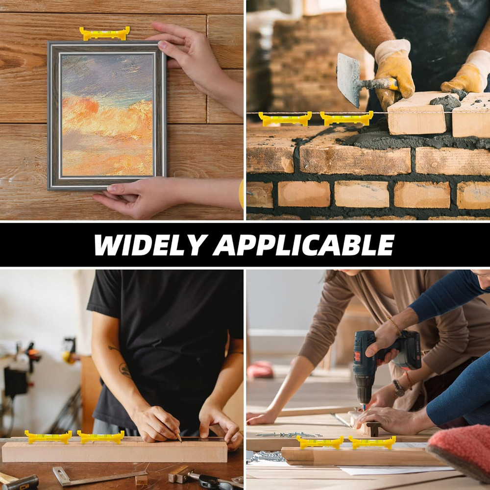 8 Pcs Hanging Bubble Line Level String Tools, Mini Spirit Level for Building Tra