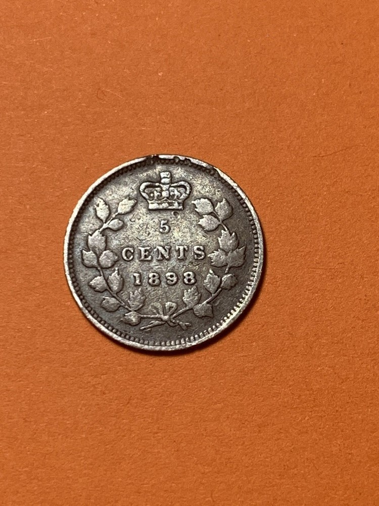 1898 Canada Silver 5 Cents (A2575)