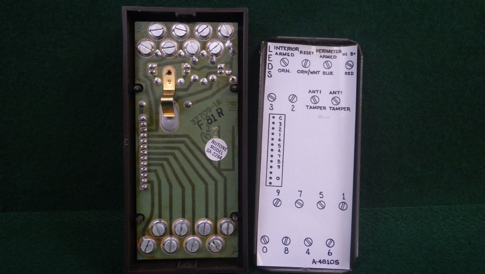 NOS Vintage Nutone Security/Alarm System Keypad SA-2284