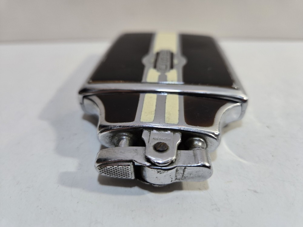 Working Ronson Mastercase Enamel, Silver Tone Cigarette Case Lighter 7161/14
