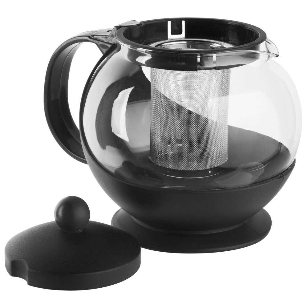 25 oz Tempered Glass Teapot Hot Tea Maker with Stainless Steel Infuser