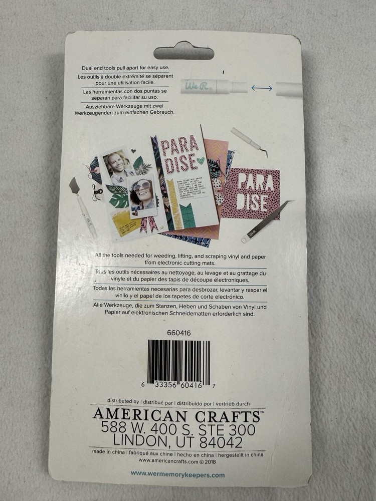 🆕 We R Memory Keepers Crafter’s Essentials Weeding Tool Kit 4pc