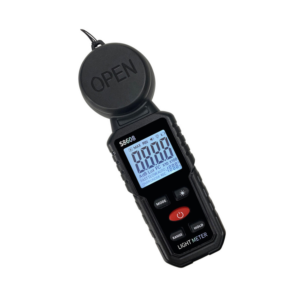 S8608 Digital Lux Meter Backlit Screen High Sensitivity Sensor Reliable
