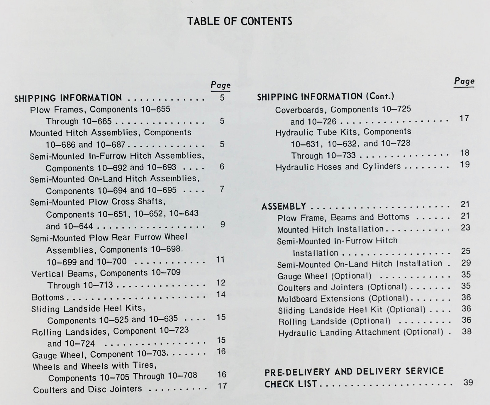 Ford Series 142 Plow Operators Owners Manual