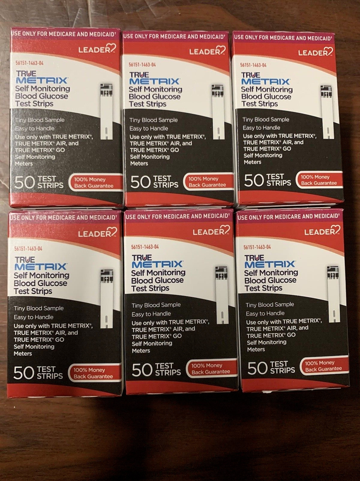 TRUE Metrix Blood Glucose 300 Test Strips (6 Boxes Of 50 Count) Exp: 12/30/2026