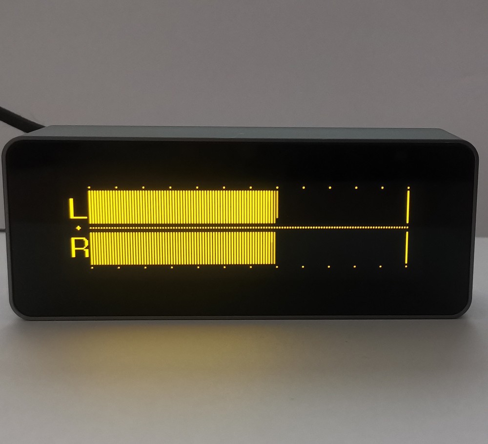 Hi-end OLED Sound Level Meter Audio Spectrum Analyzer Dot Matrix Digital Clock