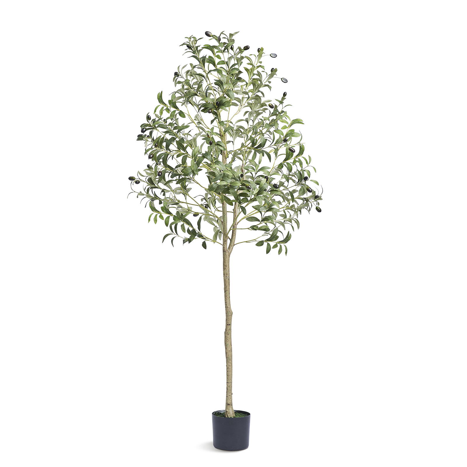 VEVOR Artificial Olive Tree 5ft Tall 61in Fake Pottd Faux Silk Plant Home Decor