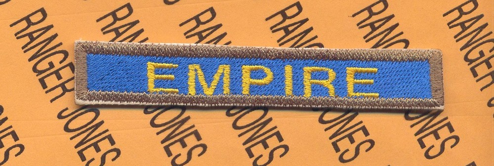 US Army EMPIRE 27th Armored Division Armor Tank ~4" tab patch c/e Type 2