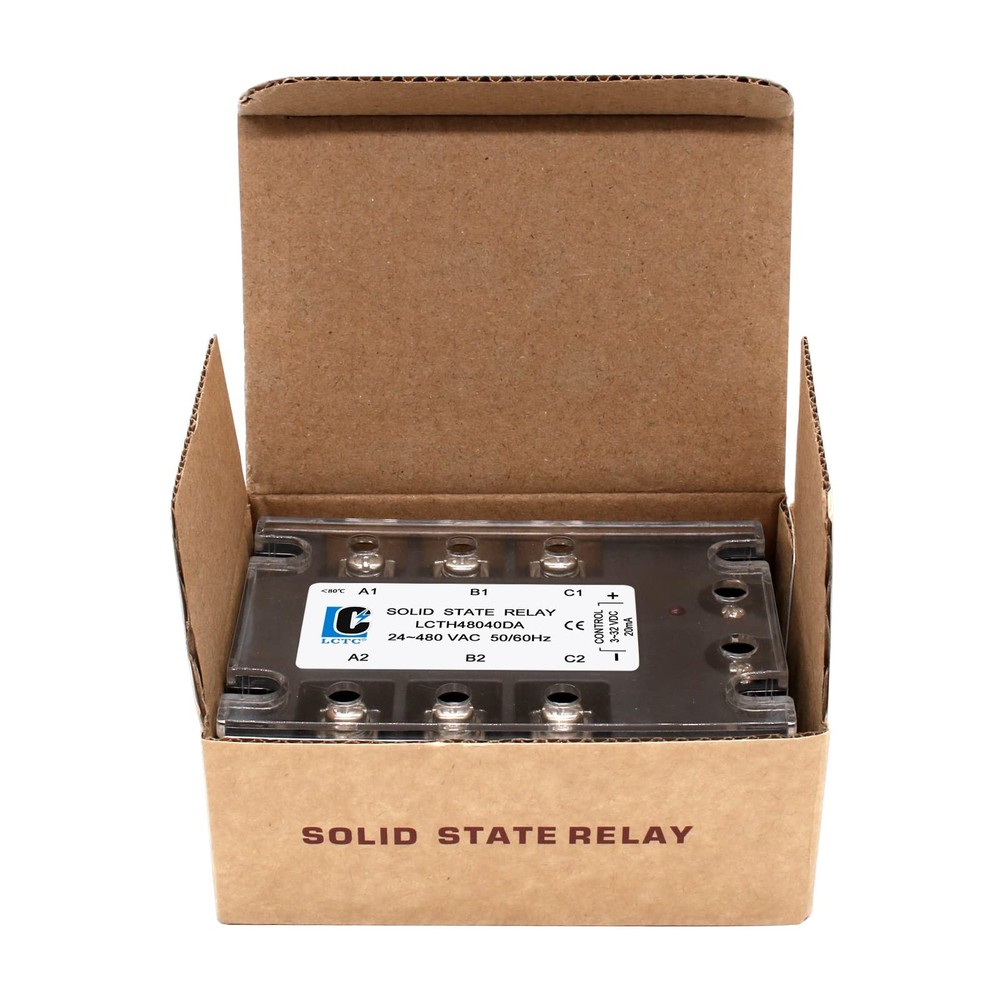 3 Phase Solid State Relay SSR 40DA DC to AC Input 3-32VDC Output 24-480VAC