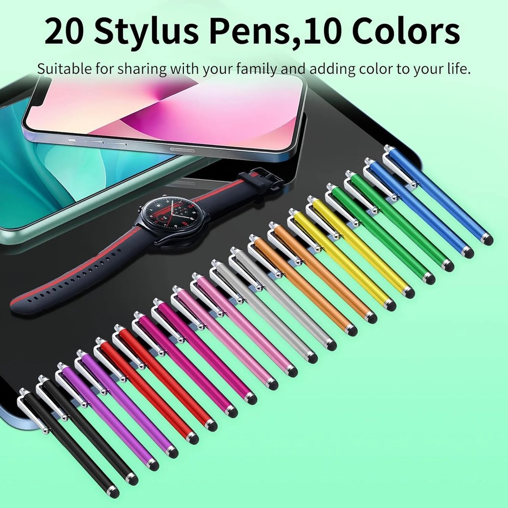 20 Pack Stylus Pen,Stylus Pen for Touchscreen High Precision and Sensitivity for