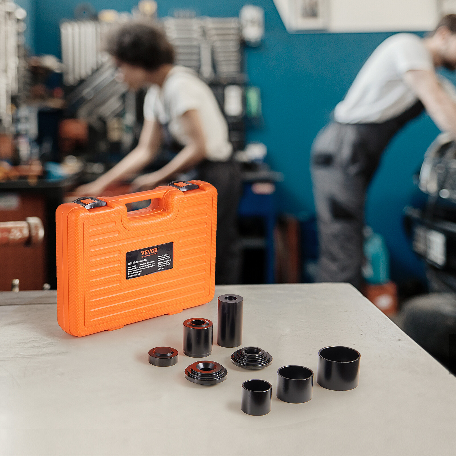 VEVOR Ball Joint Press Kit C-press Ball Joint Tools 10 pcs Automotive Repair Kit