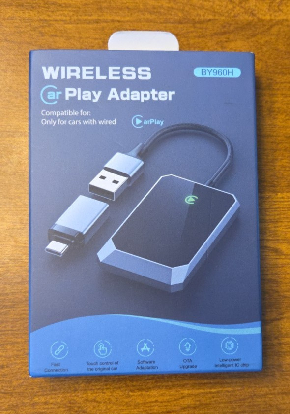 Wireless Car Play Adapter BY960H Compatible for: Only for cars with wired