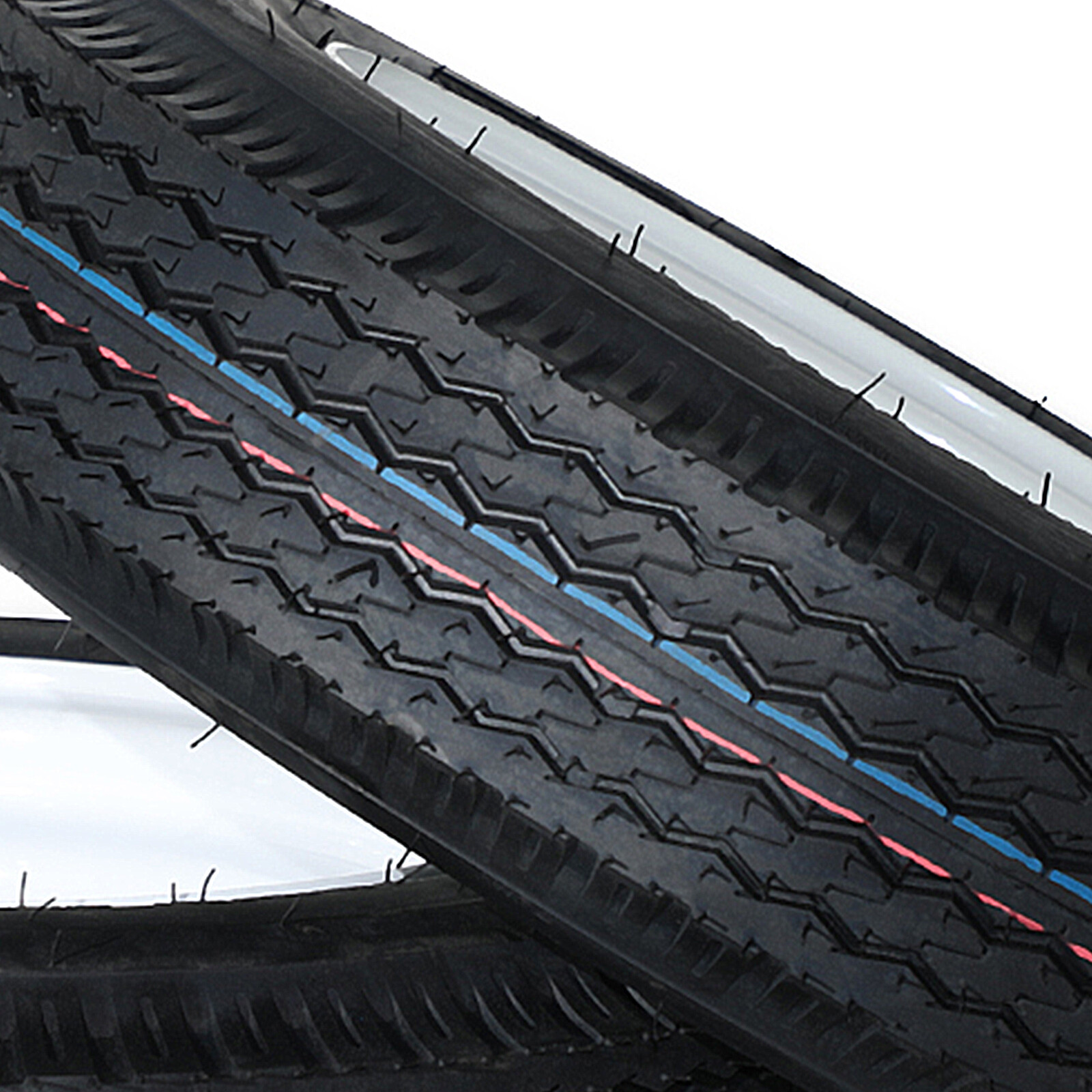 2pcs Trailer Tires & Rims 4.80-12 480-12 4.80x12 LRB 5 Lug White Spoke Wheel