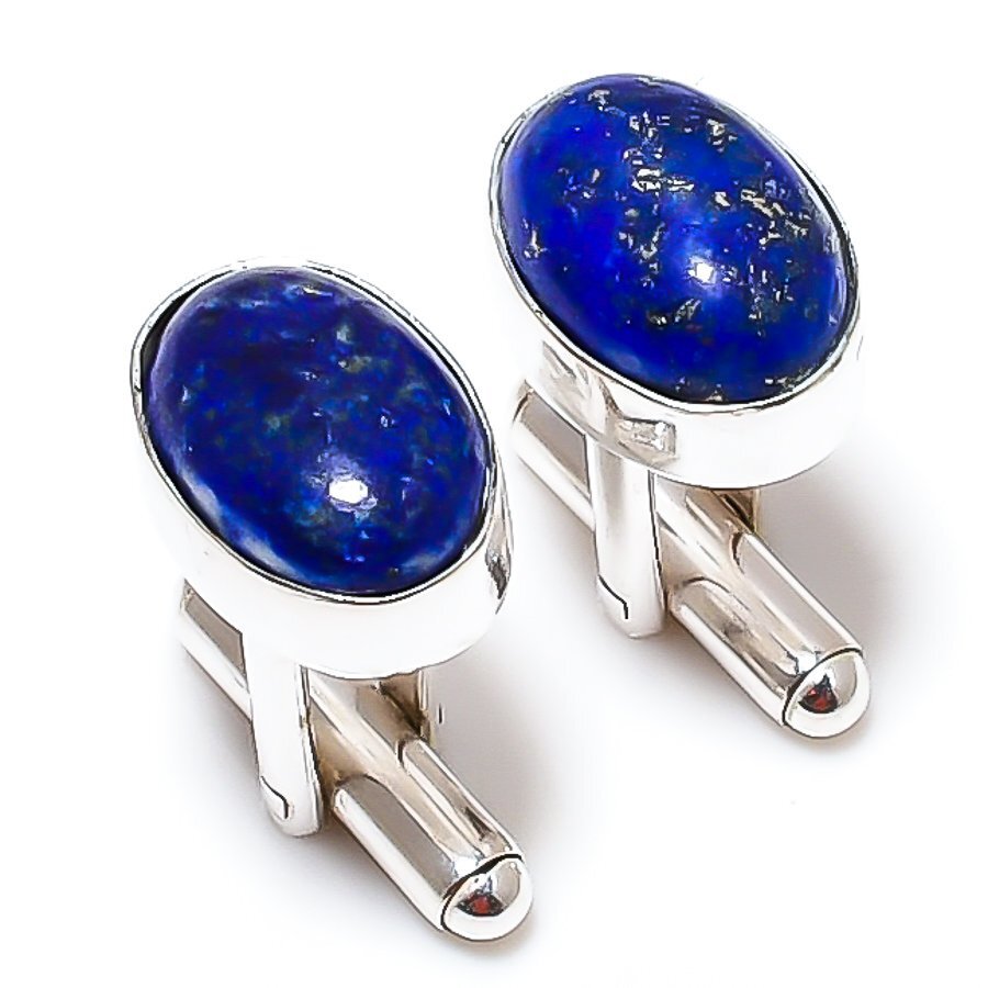 Lapis Lazuli Gemstone Handmade Cufflinks Stnd.