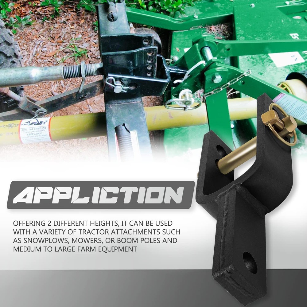 3 Point Versatile Quick Hitch Adapter Bracket Fit for Category 1 Quick Hitch