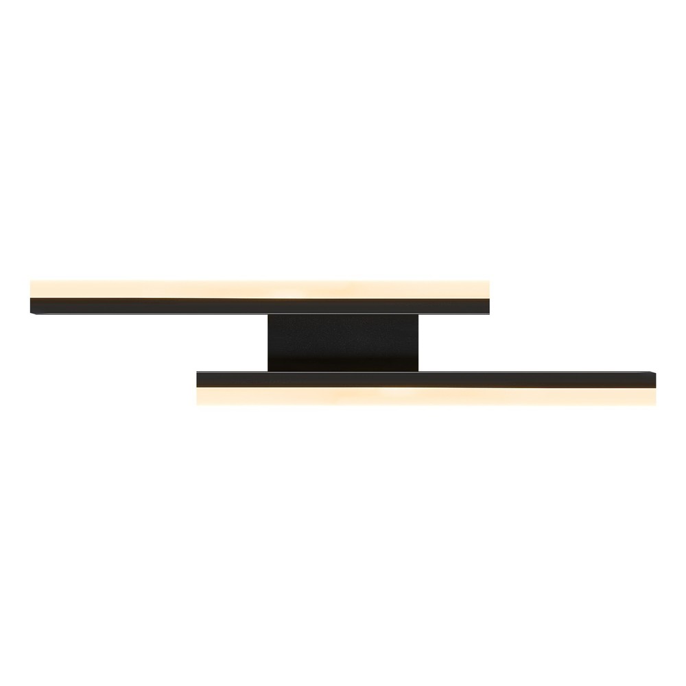 23" Vanity Light Remote Control Dimmable Black Wall Light for Bedroom Bathroom