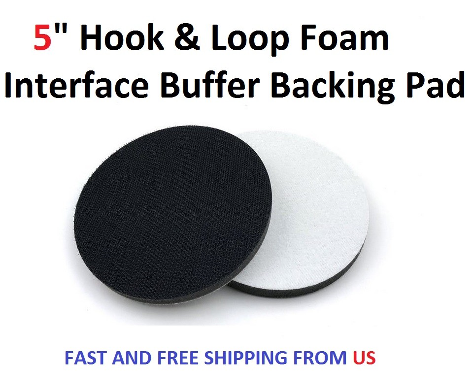 5" Hook & Loop Foam Interface Buffer Backing Pad